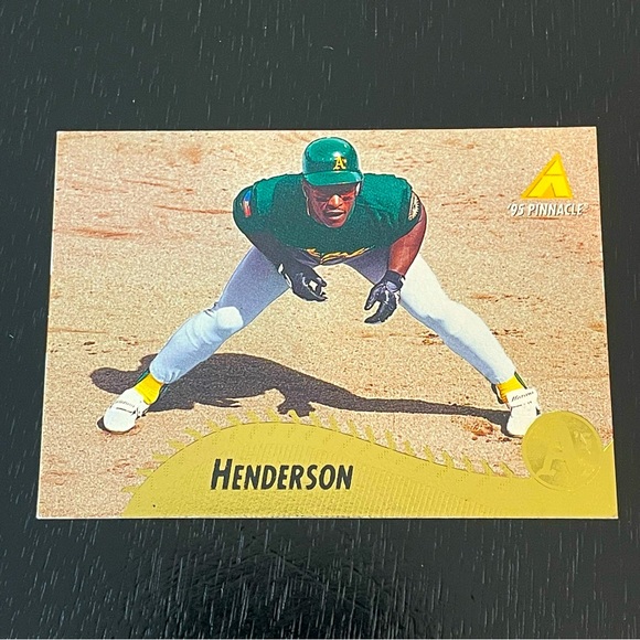 VINTAGE RICKEY HENDERSON 1995 Oakland Athletics Baseball Card #201 - Picture 1 of 2